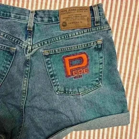 Vintage Pepe London Denim Shorts 90’s Denim shorts size 30 - Picture 11 of 12